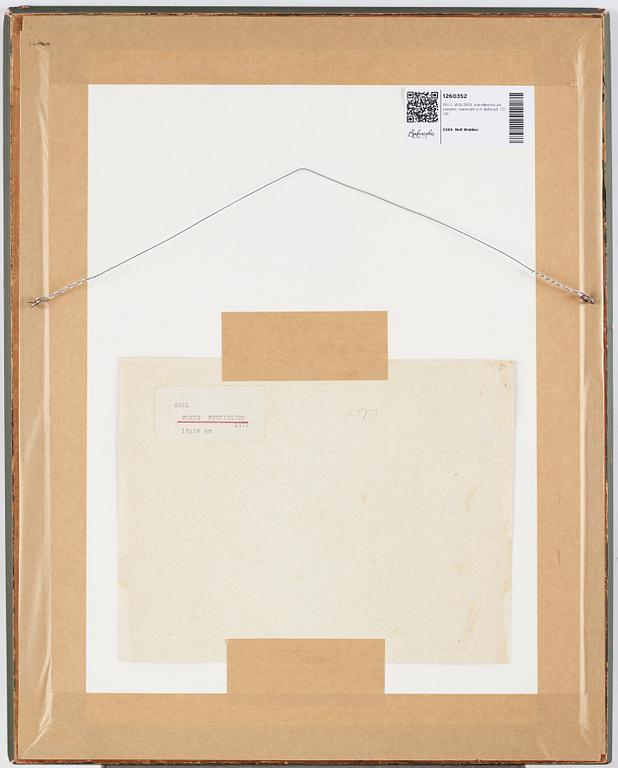 NELL WALDEN, mixed media on paper, signed and dated-72.