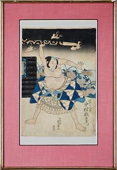 Ando Utagawa Hiroshige · ANDO HIROSHIGE, hans ateljé, träsnitt, 1800-tal, Japan.