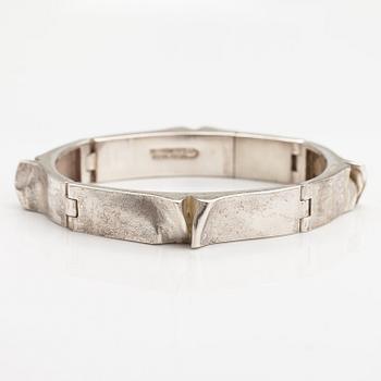 BJÖRN WECKSTRÖM, A sterling silver bracelet "Ceres". Lapponia, Helisnki 1970.