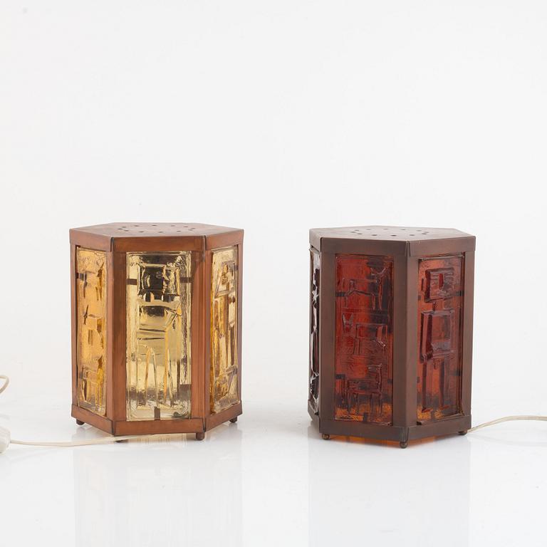 Erik Höglund, two table lamps.
