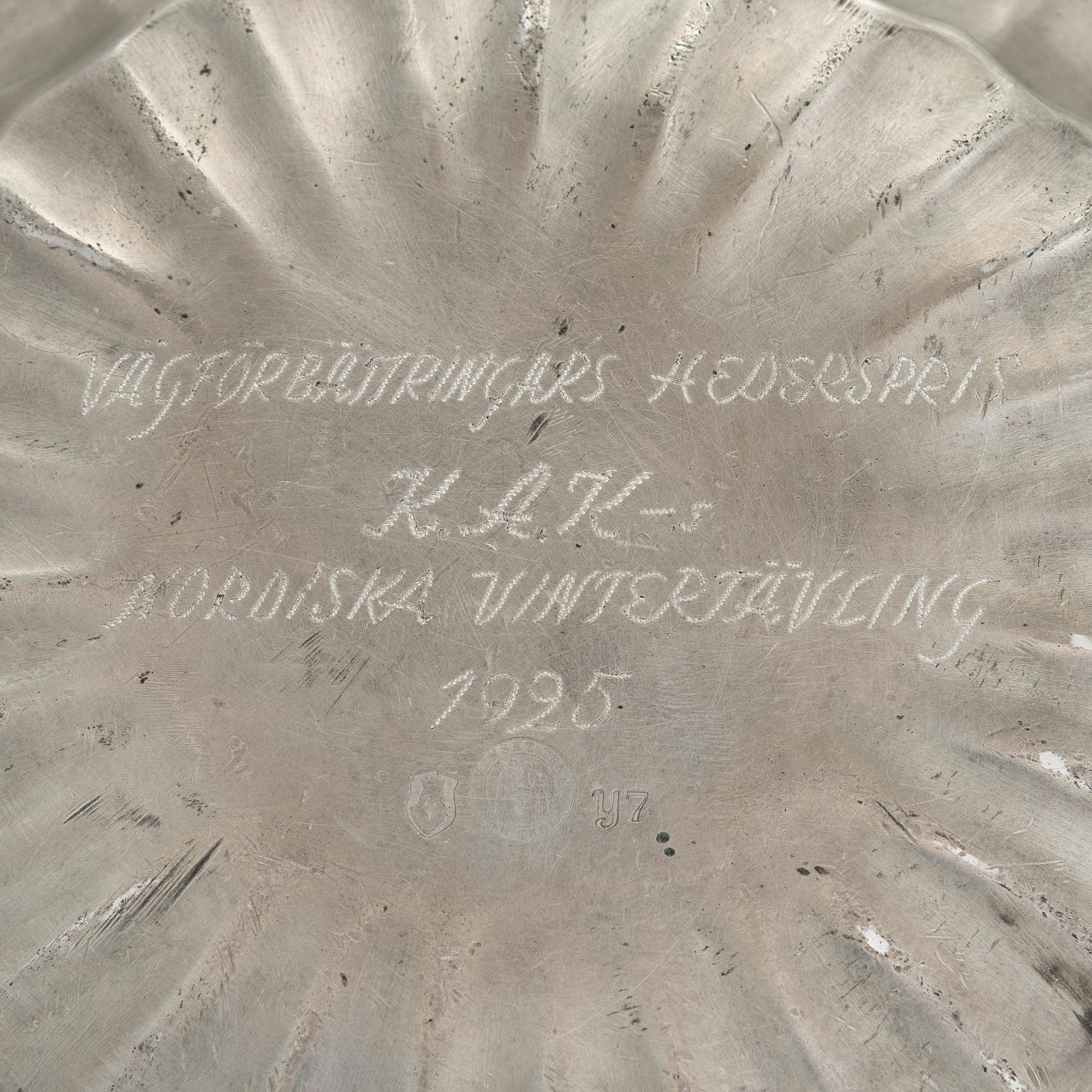 Estrid Ericson, dish, model "A 28", pewter, Svenskt Tenn, Stockholm 1925.