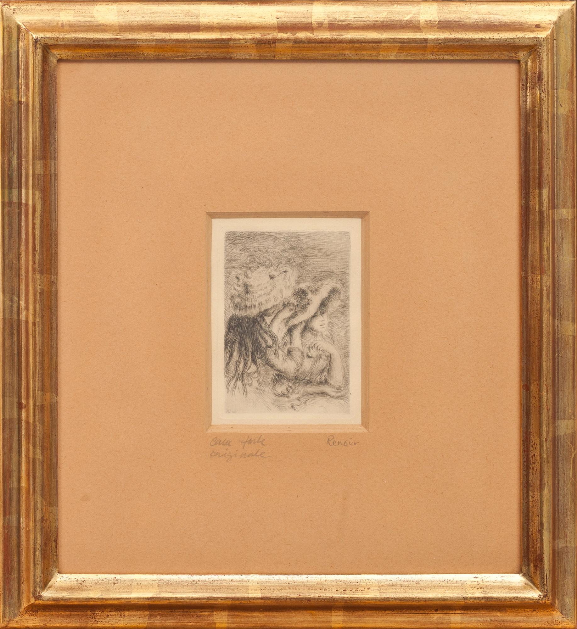 AUGUSTE RENOIR, etsning, signerad i plåten.