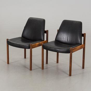 2 pcs of chairs, Sven Ivar Dysthe, Dokka furniture, Norway,