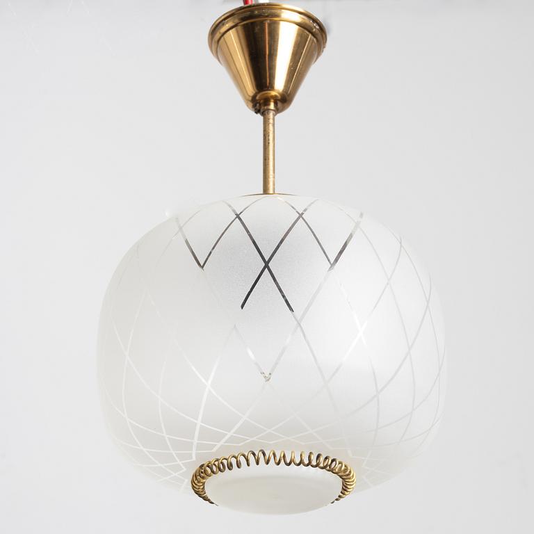 A ceiling lamp, Stockman Orno, Finland, 1940s.