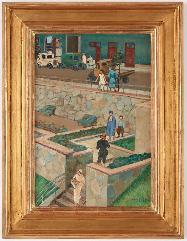 Axel Nilsson, "Terrassen, sommar".