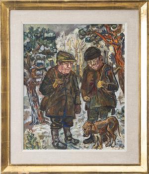 Olle Nordberg, Translation: "Hunter with dog".