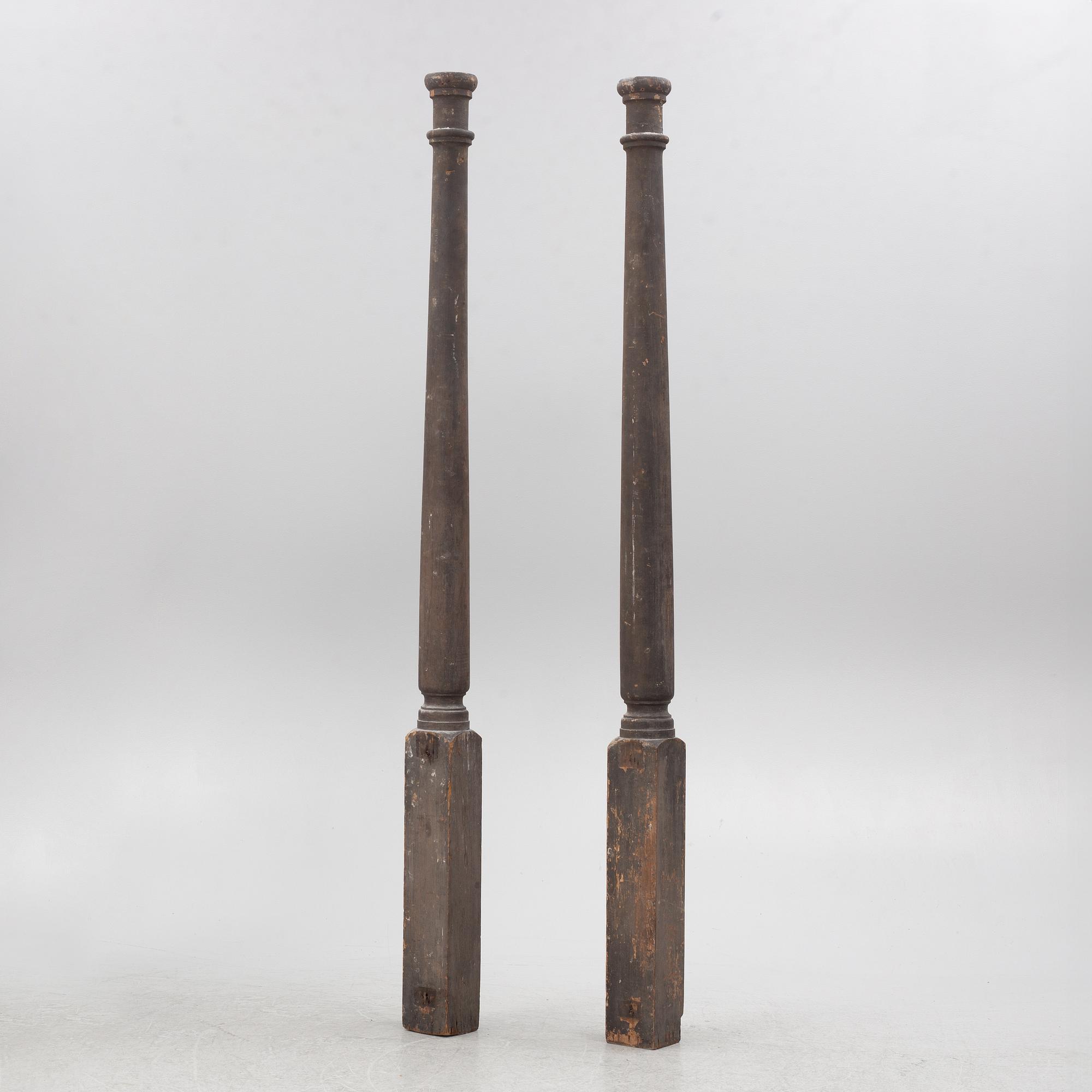 Columns, a pair, circa 1900.