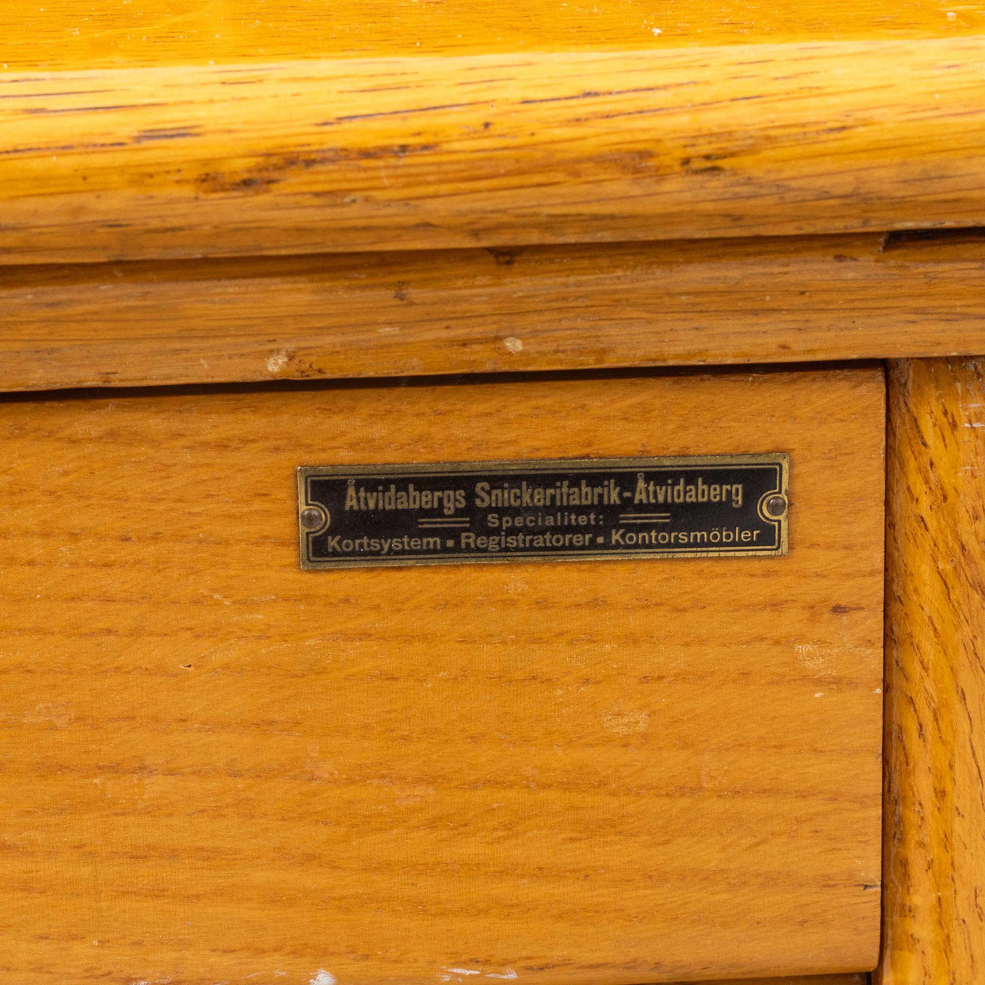 Skrivbord, med jalusi, Åtvidabergs Snickerifabrik, 1900-talets mitt.