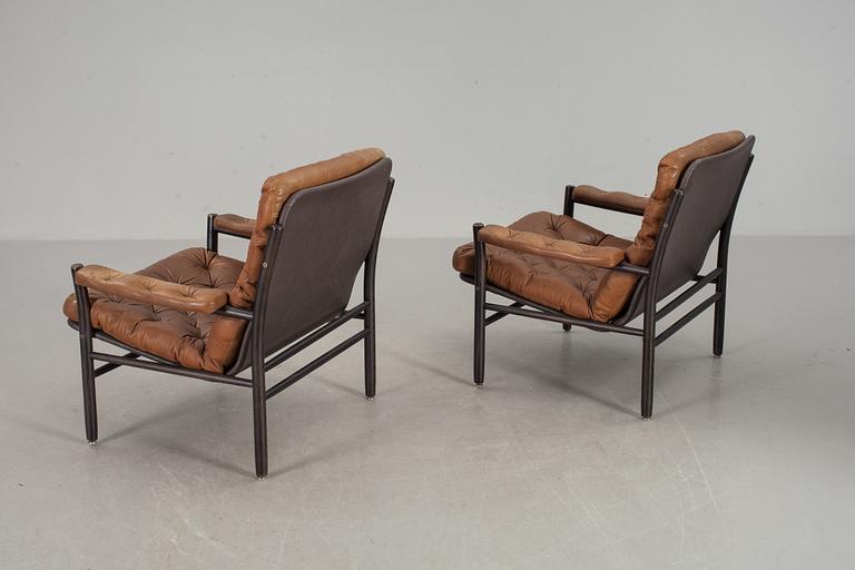 FÅTÖLJER, ett par, Dux, 1970-tal.