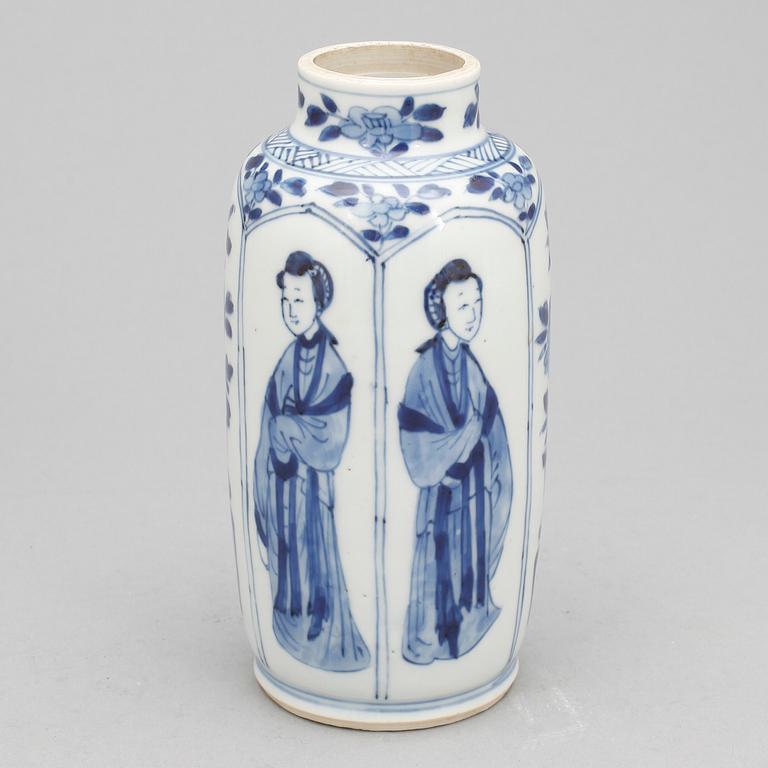 VAS, porslin, Qing dynastin (1644-1911).