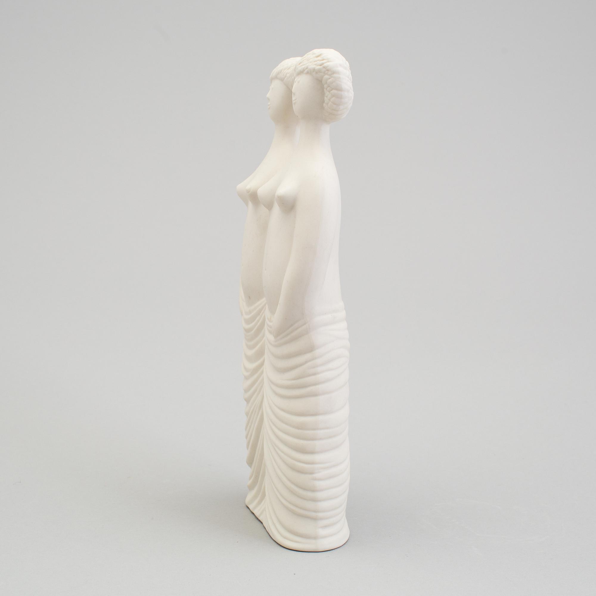 STIG LINDBERG, figurin av parian, Gustavsberg 1970-tal.