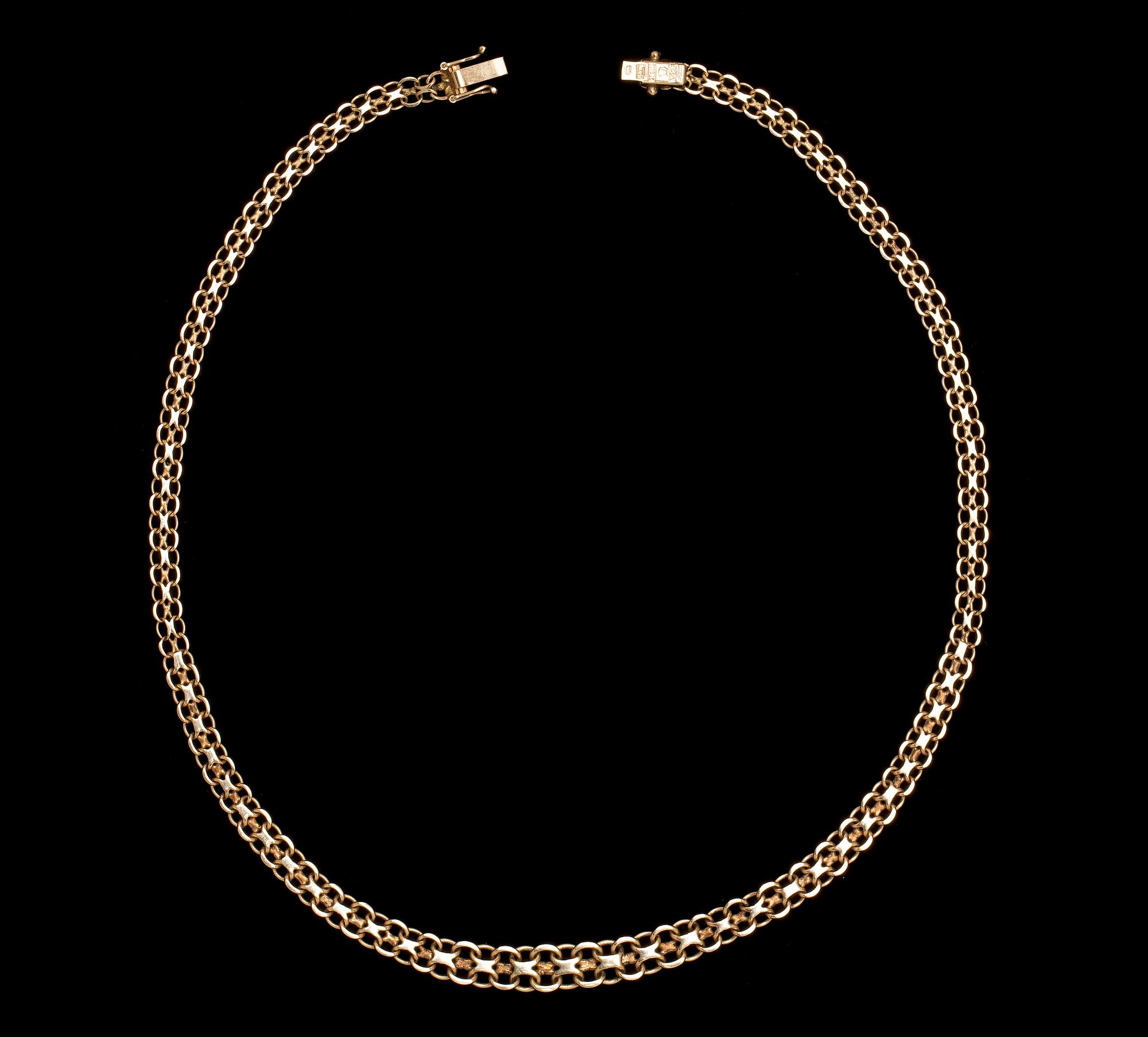 HALSKED, 18k guld. Stockholm, 1972. Vikt ca 15 gr.