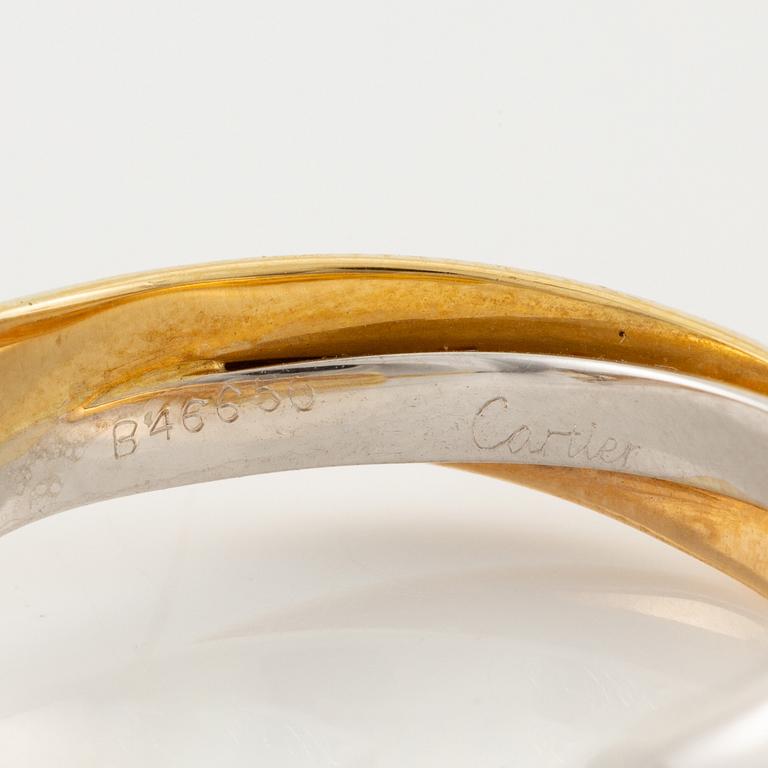 A Cartier a pair of "Trinity" earrings 18K gold in three colours.