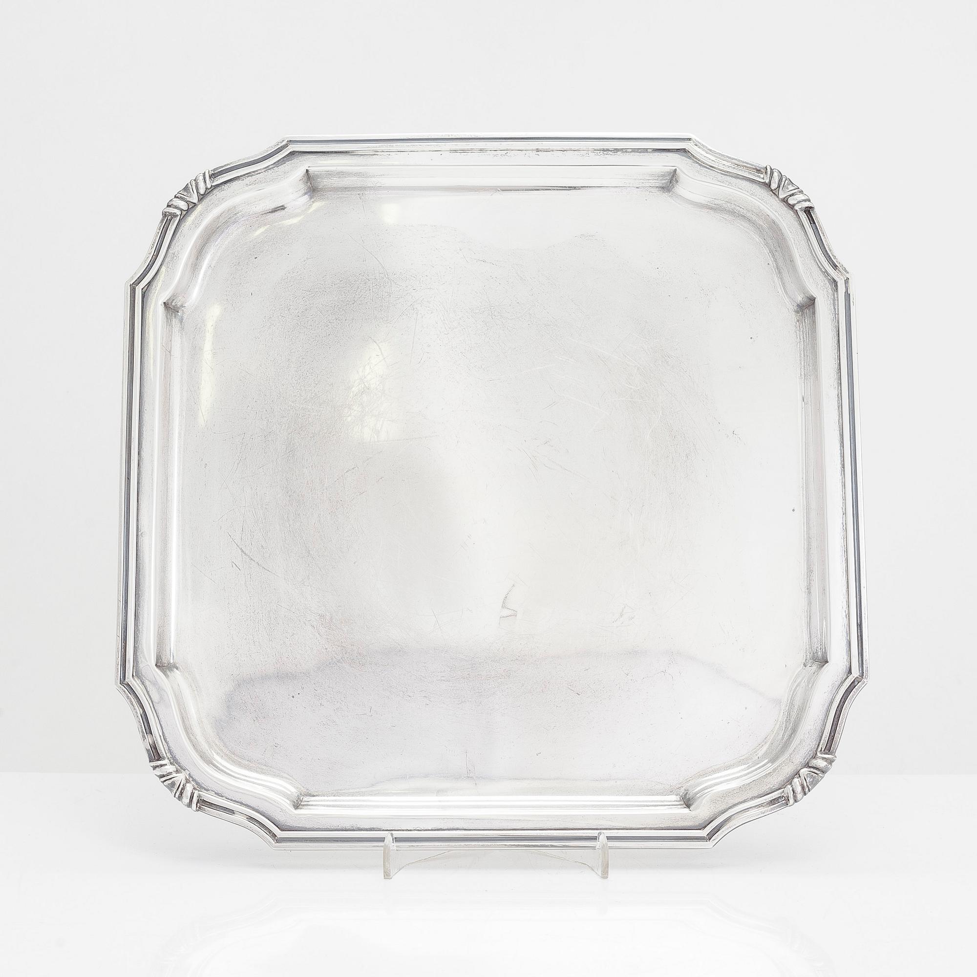 Salver, sterling silver, Amsterdam, Holland 1955.