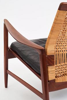 Ib Kofod Larsen, an 'Åre' easy chair, model nr '809', Olof Persons Fåtöljindustri (OPE), Sweden, 1950-1960s.