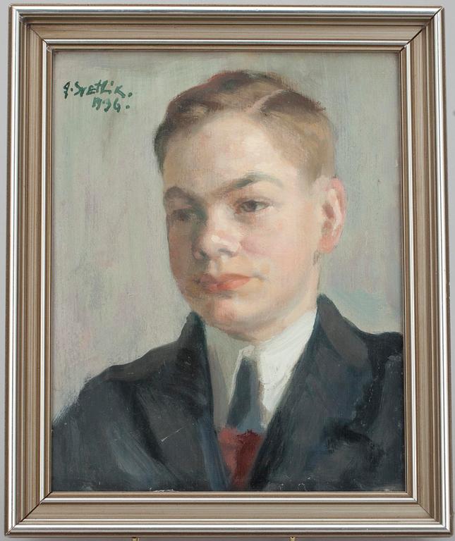 GEORGES VON SWETLIK, olja på skiva, signerad och daterad 1936.