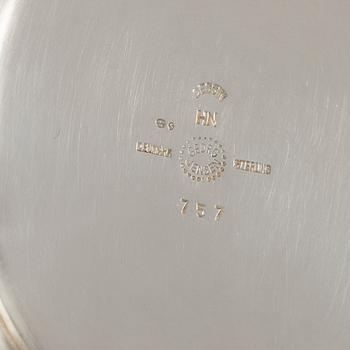 Georg Jensen, a sterling silver orchid vase, designed by Harald Nielsen, model no. 757, Copenhagen, Denmark, after 1945.