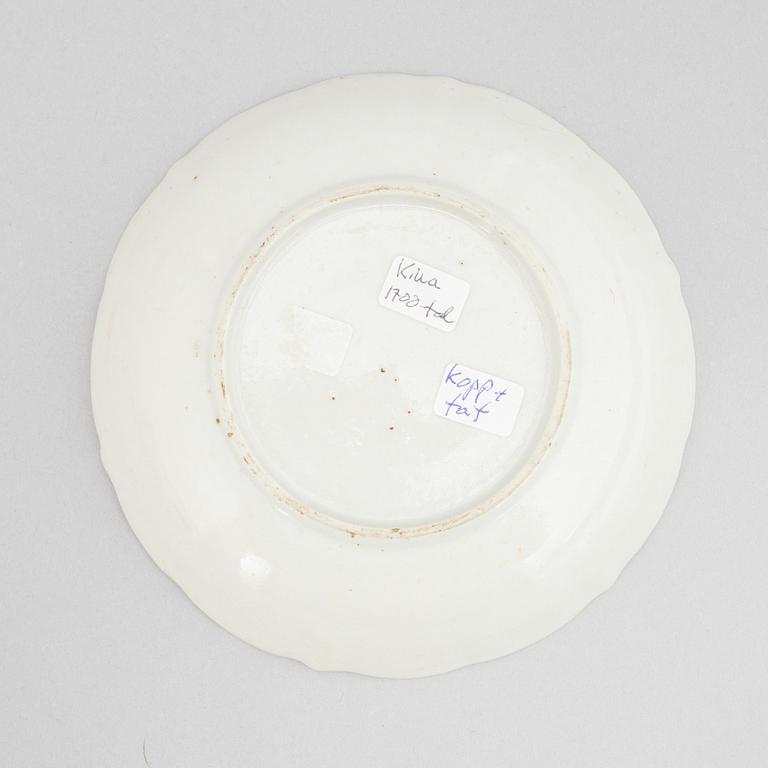 A set of five tea cups with stands, Qing dynasty, Qianlong (1736-95).