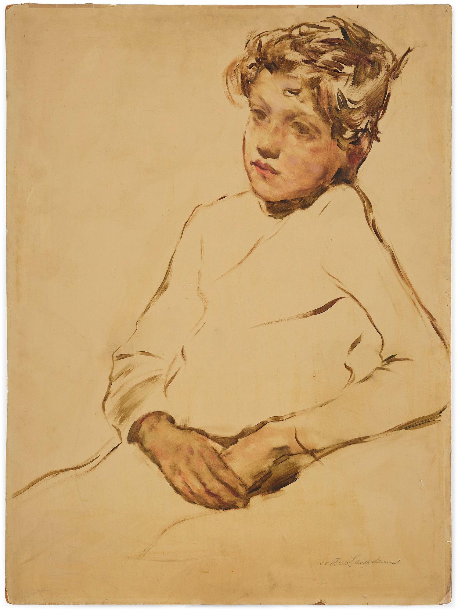 Lotte Laserstein, "Das kranke kind".