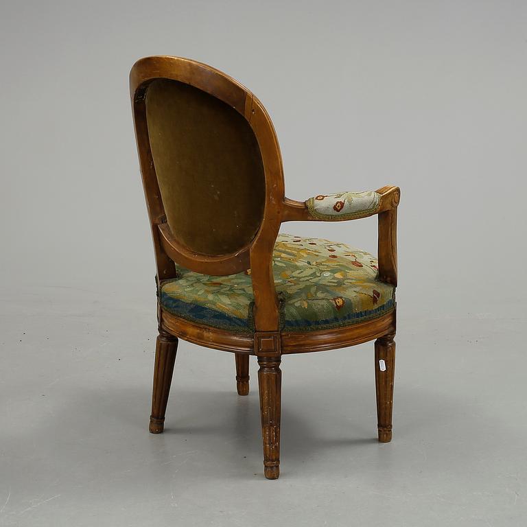 KARMSTOL, gustaviansk stil, 1800-tal.