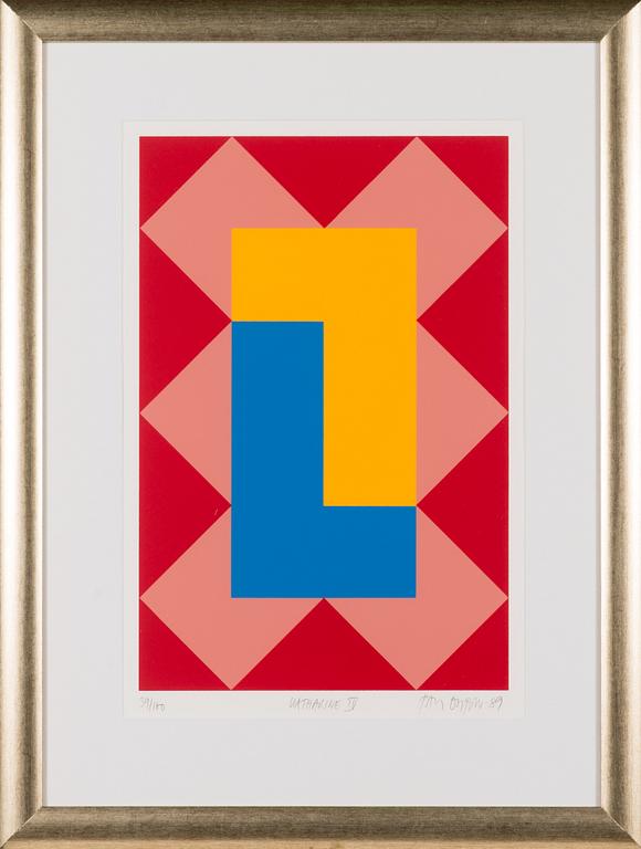Paul Osipow, silkscreen, signed and dated -89, numbered 39/100.