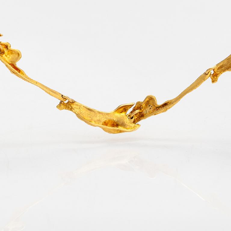Björn Weckström, Halsband "Mariehand", 14K guld. Lapponia 1969.