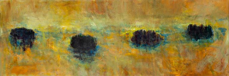 Suzanne Nessim, olja på duk, signerad a tergo.