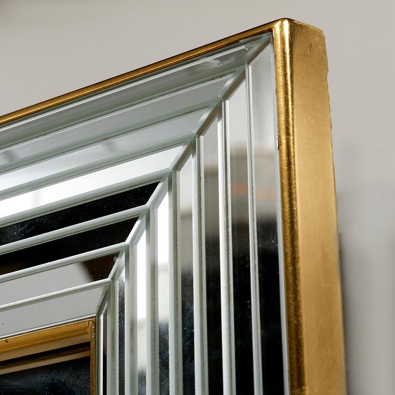 A late 20th century mirror and console table by Deknudt, Belgium.