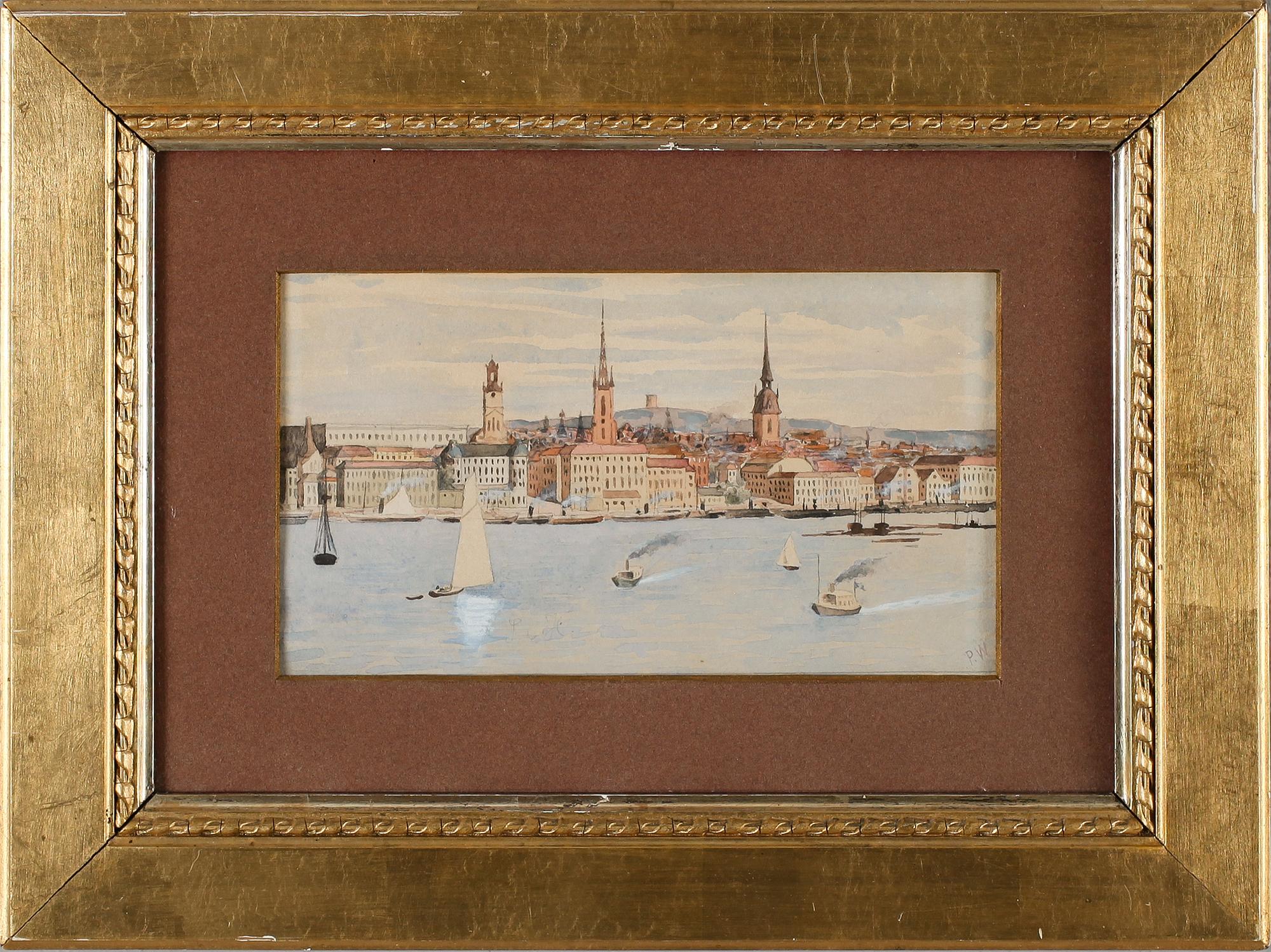 PER WICKENBERG, akvarell, monogramsignerad P.W.