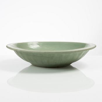 Skålfat, celadon, Kina, Mingdynastin (1368-1644).