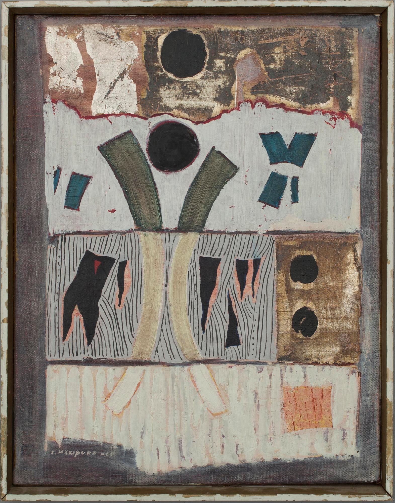 SAKARI MÄKIPURO, öljy kankaalle, sign. ja päiv.-65.