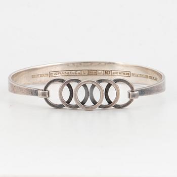 ERIK GRANIT & CO, bangle, silver.