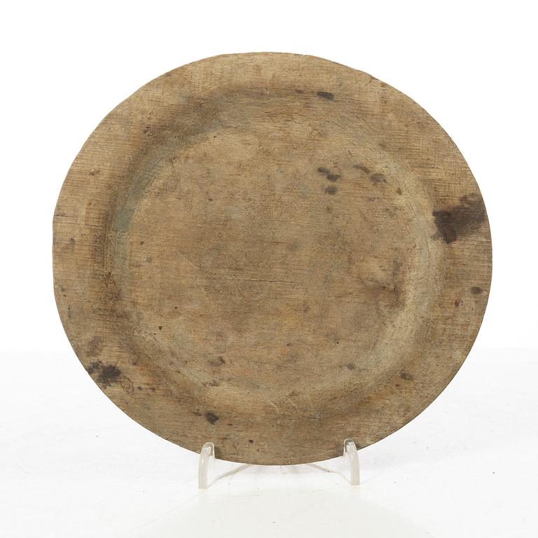 Wooden discs, 7 pcs. Folk art, 19th century.