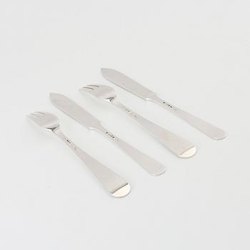 Wiwen Nilsson, cutlery 24 pcs silver, Lund 1937 - 1971.