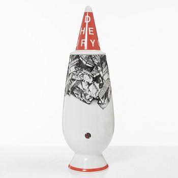 Alessandro Mendini, a vase with lid, 'Make Up 100%', Alessi Tendentse, Italy.