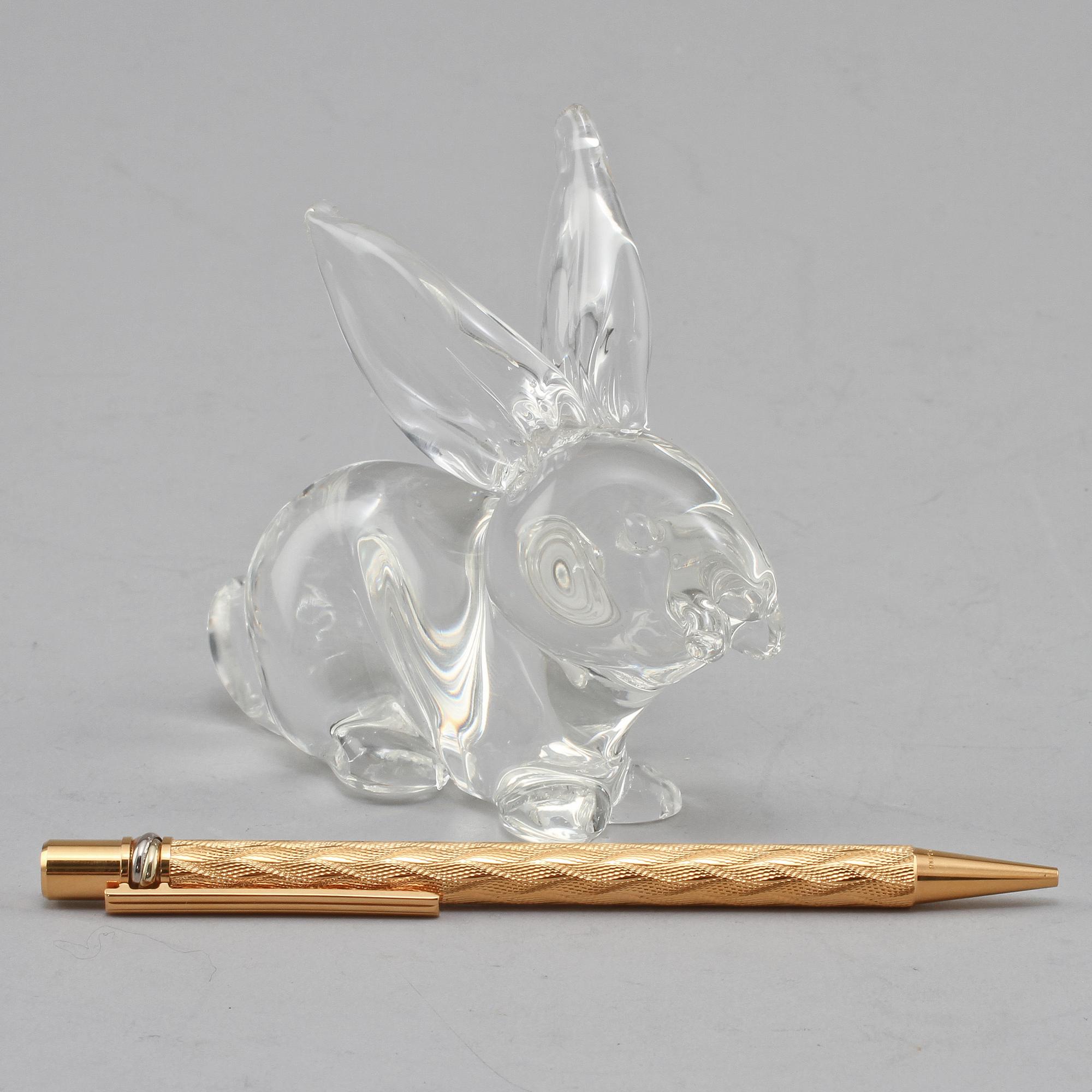PENNA, gulddouble samt BREVVIKT, glas, must de Cartier, sent 1900-tal.