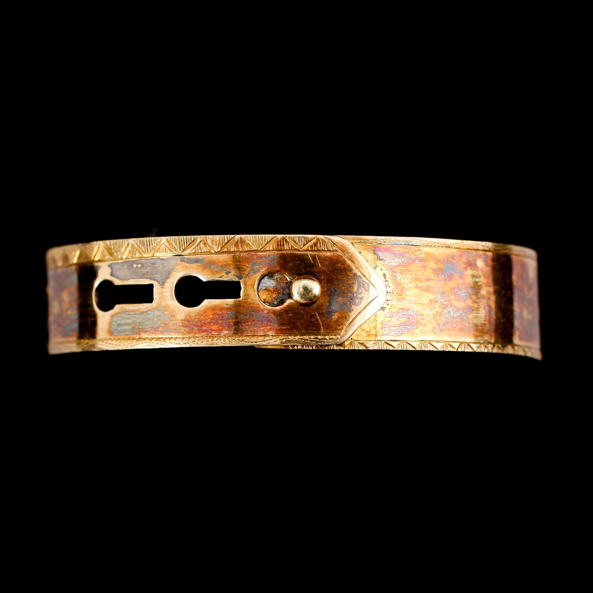 ARMBAND, förgyllt silver, 1800-tal.