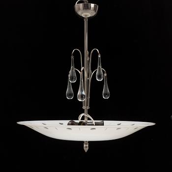 A 1950s ceiling light. Height ca 60 cm.