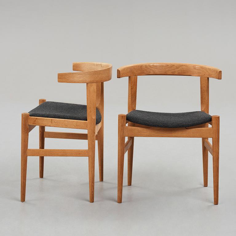 HANS J WEGNER, stolar 1 par, "CH21", Carl Hansen & Søn, Danmark, 1950-60-tal.