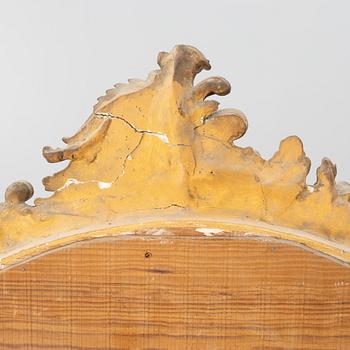 Mirror, Rococo style, late 19th century.