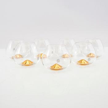 Ingegerd Råman, 7 cognac glasses from Skruf.