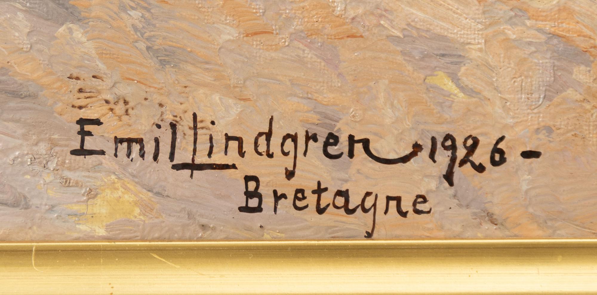 Emil Lindgren, Kvinna på strand i Bretagne.