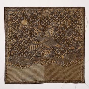 A group of six 'Buzi', Qing dynasty, 19th century.