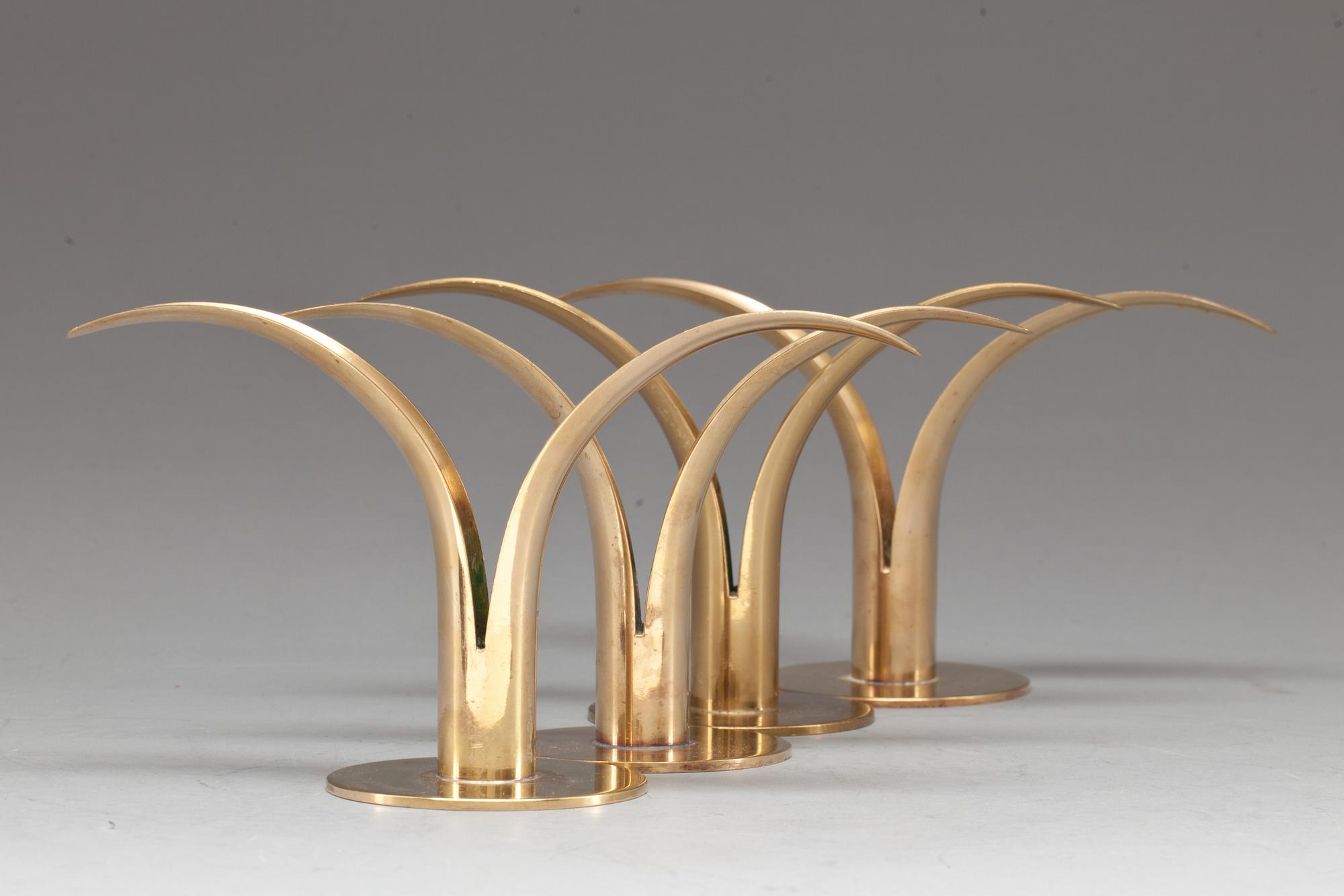 LJUSSTAKAR, 4 st, Ystad metall, Ivar Åhlenius Björk.