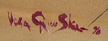 VESA RUUSKA, akvarell, signerad och daterad -98.