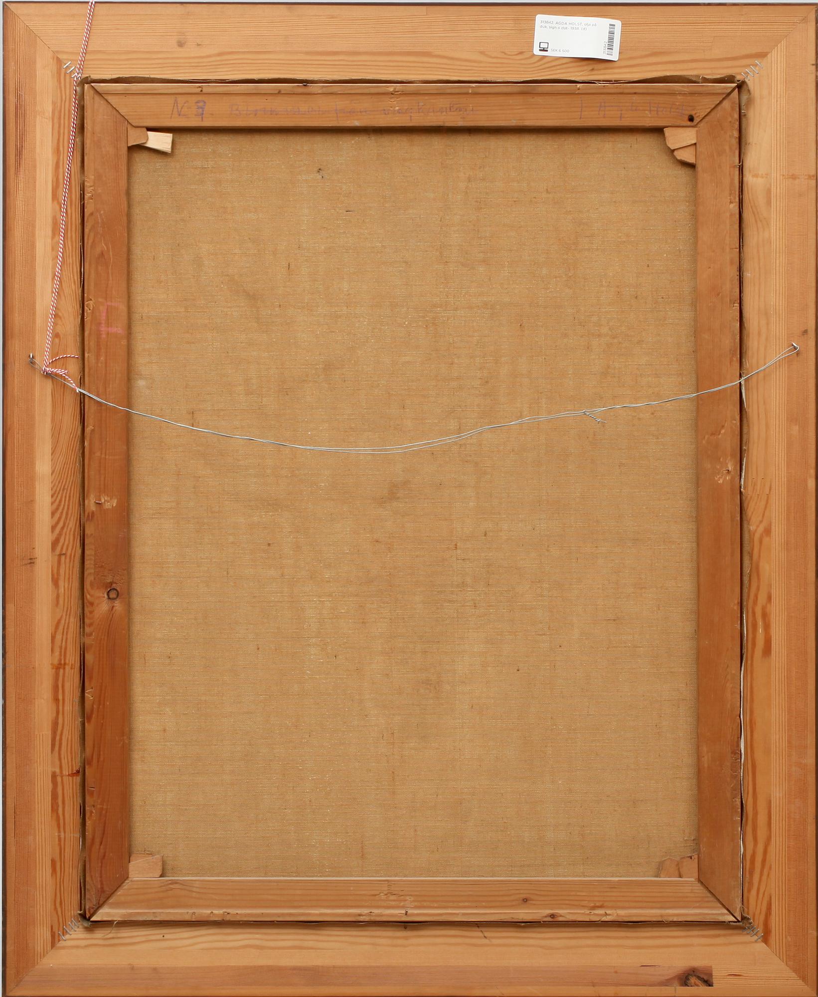 AGDA HOLST, olja på duk, sign o dat- 1938.