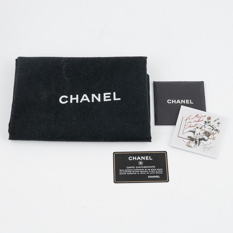 Chanel, a chocolate brown leather 'Single Flap Bag', 2015-16.