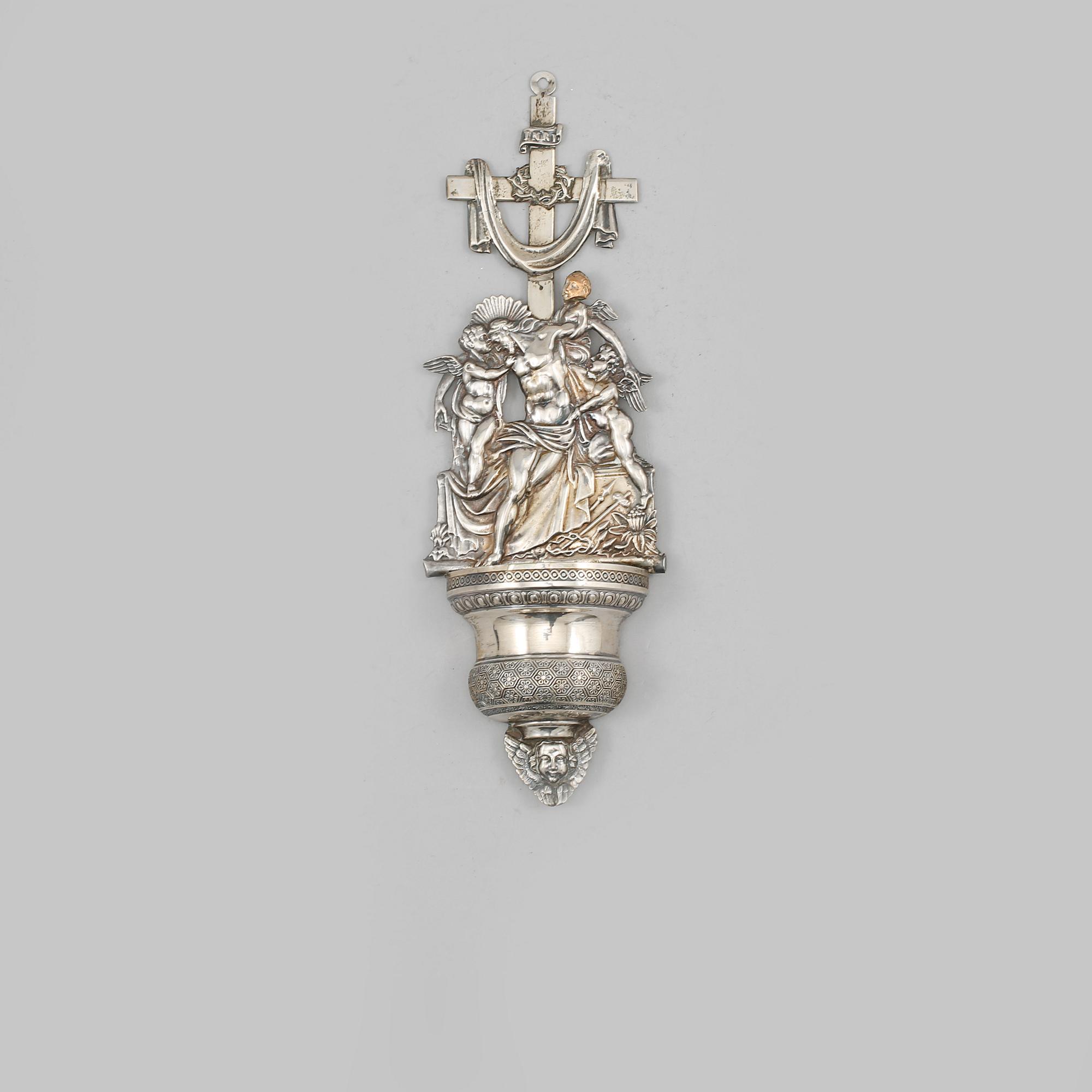 VIGVATTENSKÅL, silver, 1800-tal, vikt 56 g.