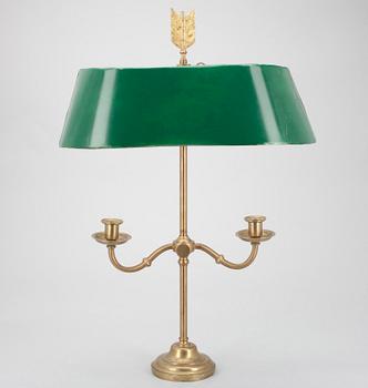 BORDSLAMPA "Lampe à bouillotte", 1900-talets början.