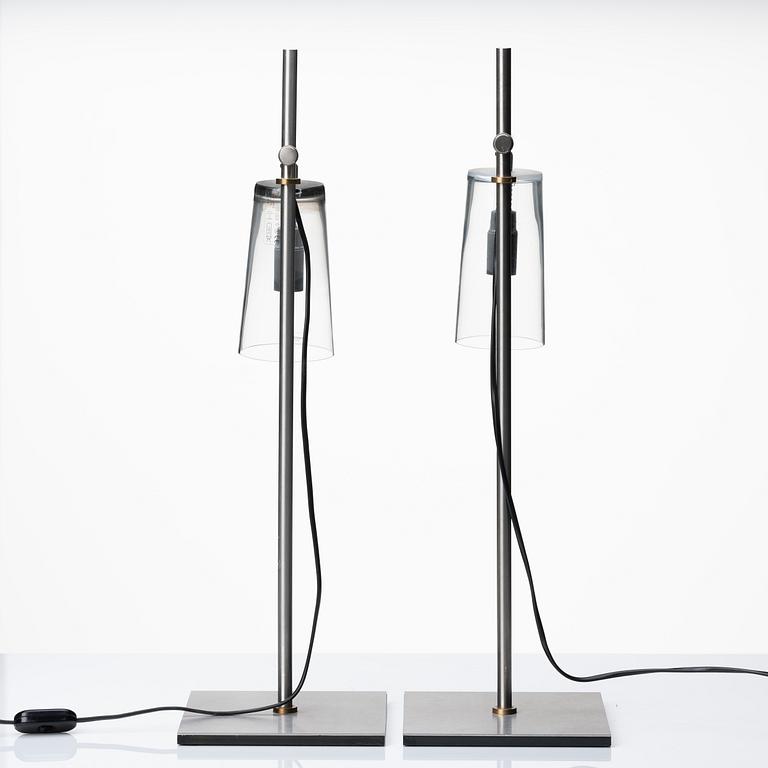 A pair of 'Manhattan' lamps by Gunnel Svensson, Bsweden.